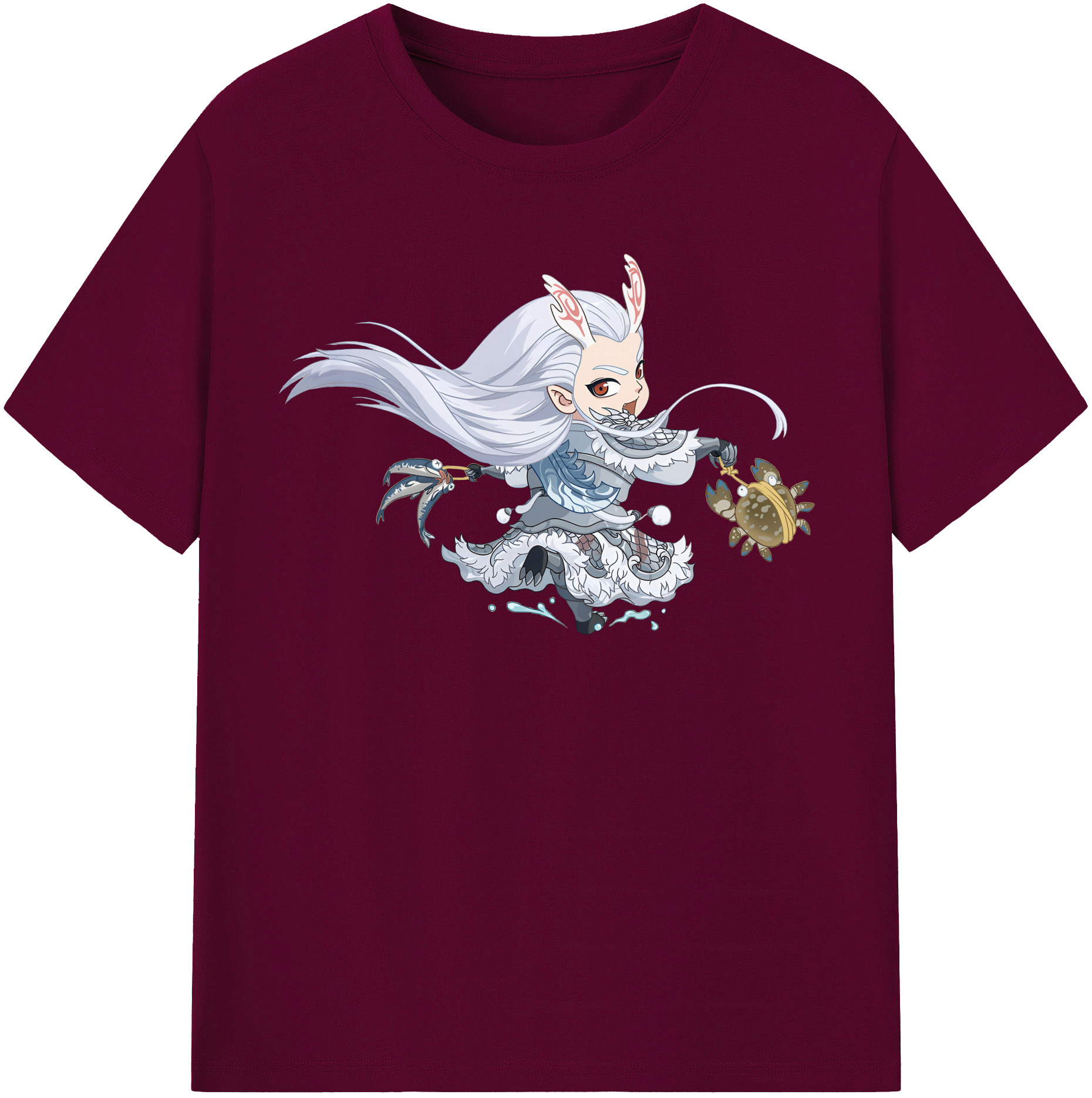 （画像用） Ne Zha 2 ナタ 魔童の大暴れ レディースカジュアルプリントTシャツ（綿100％）